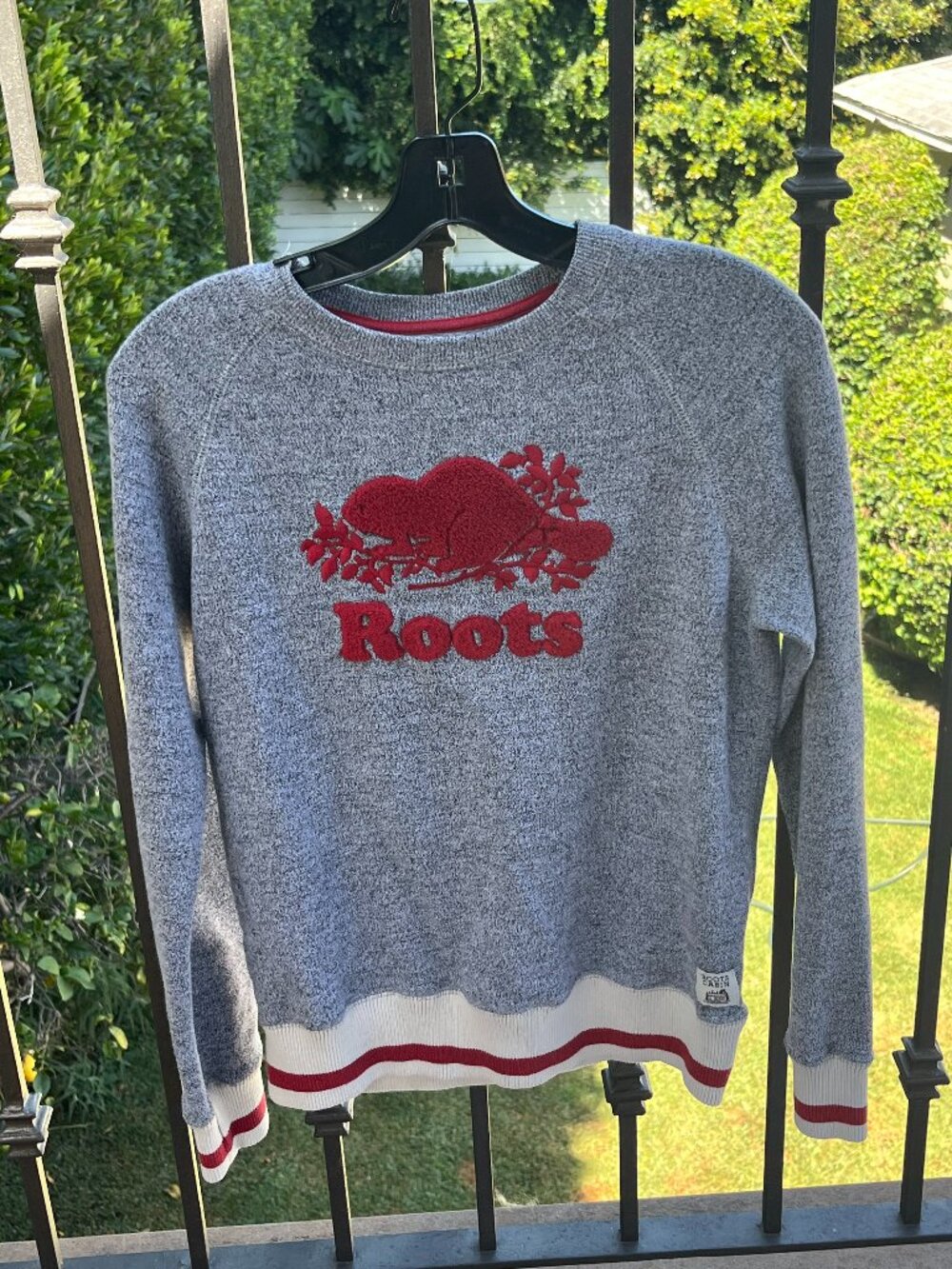 Grey and White Roots Women's Sweatshirt